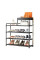 Полка для обуви CLOTHES RACK 113-5 4-х ярусная, стеллаж-органайзер для обуви с ящиком для хранения в прихожей