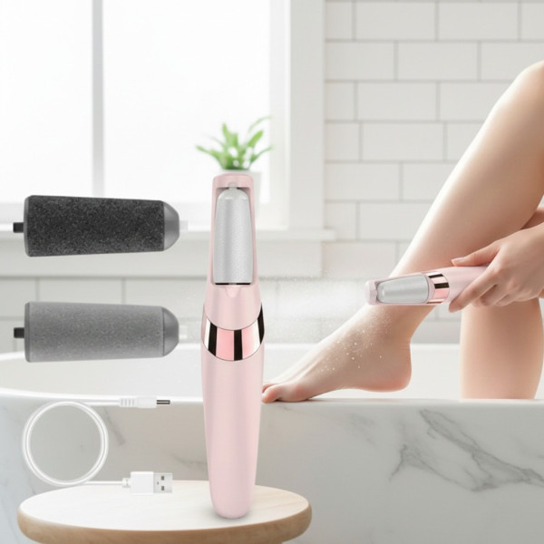 Электрическая пемза для пяток Flawless Pedi RD-9021 аккумуляторная, роликовая пила для удаления мозолей и огрубевшей кожи