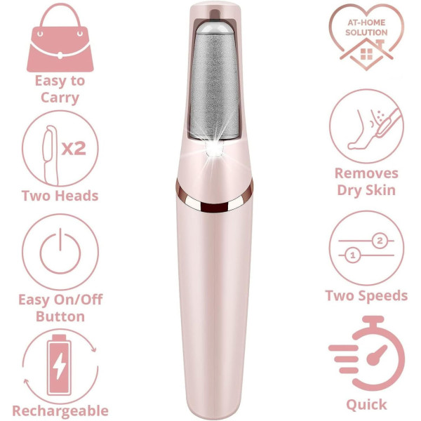Электрическая пемза для пяток Flawless Pedi RD-9021 аккумуляторная, роликовая пила для удаления мозолей и огрубевшей кожи