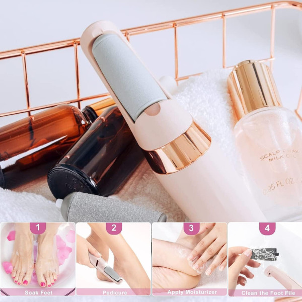 Электрическая пемза для пяток Flawless Pedi RD-9021 аккумуляторная, роликовая пила для удаления мозолей и огрубевшей кожи