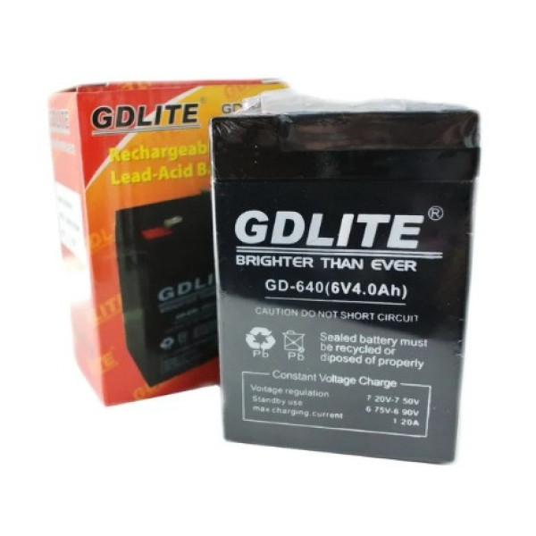 Аккумулятор GDLITE GD-640 6V 4Ah герметичный AGM, батарея для ИБП и электрооборудования