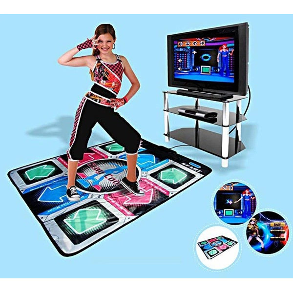 Танцевальный коврик Dance Mat PC+TV с подключением к компьютеру и телевизору, игровая танцевальная платформа