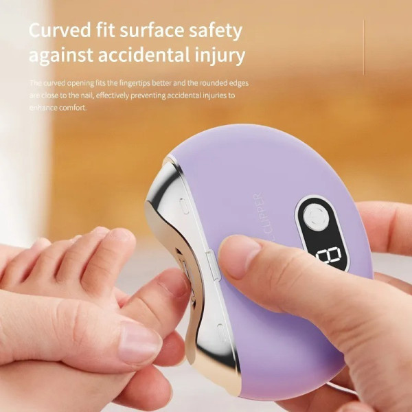 Триммер для стрижки ногтей Nail-Clipper аккумуляторный с дисплеем