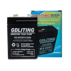 Аккумулятор 6V GD-645 4.5Ah свинцово-кислотный герметичный для детских машинок, весов, фонарей и систем сигнализации