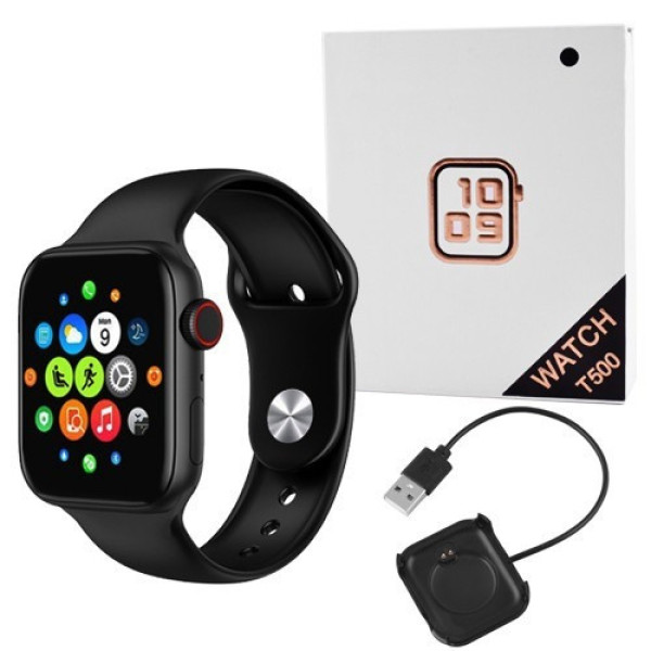 Смарт часы T500 Smartwatch из Bluetooth, умные часы с измерением пульса, давления, кислорода в крови, шагомером
