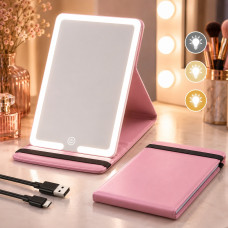 Дзеркало для макіяжу LED Makeup Mirror Stand настільне з підсвіткою та сенсорним керуванням
