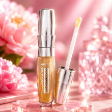Блиск для губ з ефектом збільшення Ministar Lip Extreme 3D імбирний, олія-блиск для об'єму та зволоження губ