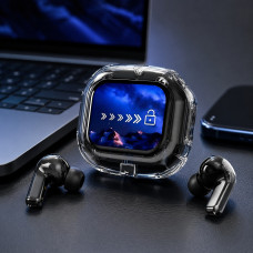 Бездротові навушники Inspire Air MAX Bluetooth 5.0 з прозорим кейсом та LCD-дисплеєм