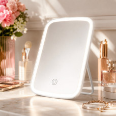 Дзеркало для макіяжу Jordan Judy LED Makeup Mirror NZ520 акумуляторне з підсвіткою та сенсорним керуванням