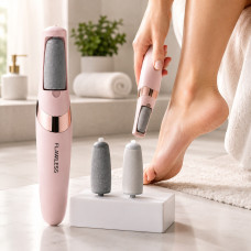 Електрична пемза для п'ят Flawless Pedi RD-9021 акумуляторна, роликова пилка для видалення мозолів та огрубілої шкіри