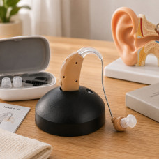 Слуховий апарат Ultra Sound Amplifier завушний підсилювач слуху з акумулятором