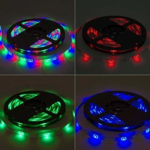 Лента светодиодная разноцветная LED 3528 RGB комплект