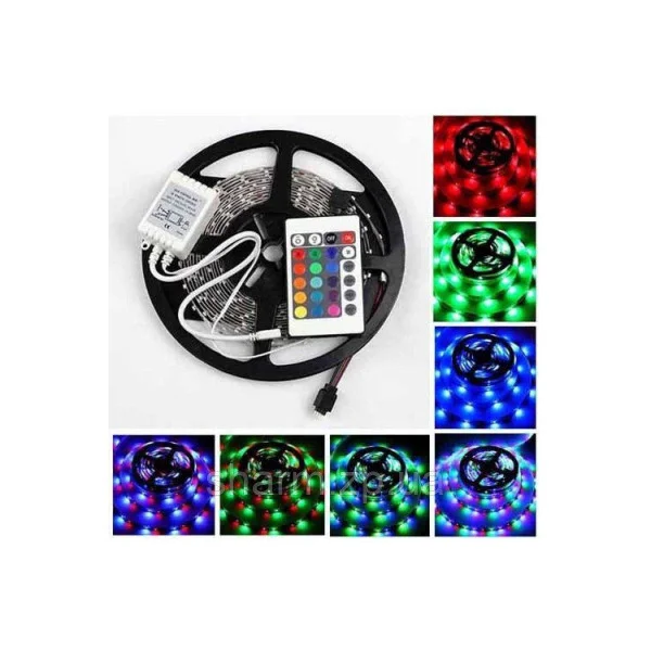 Лента светодиодная разноцветная LED 3528 RGB комплект