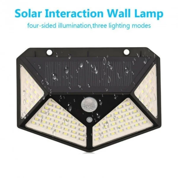 Фонарь Навесной с датчиком движения BL SH 100 -100led + solar