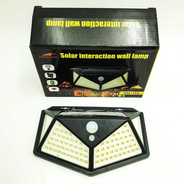 Фонарь Навесной с датчиком движения BL SH 100 -100led + solar