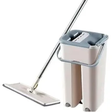 Швабра 2 в 1 Hand Free Cleaning Mop ведро и швабра с автоотжимом 6л