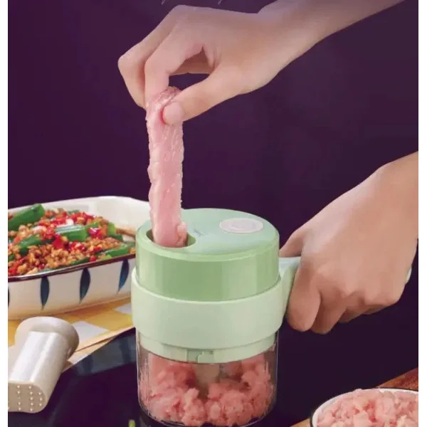 Портативная овощерезка измельчитель 4в1 Food Chopper для фруктов и овощей