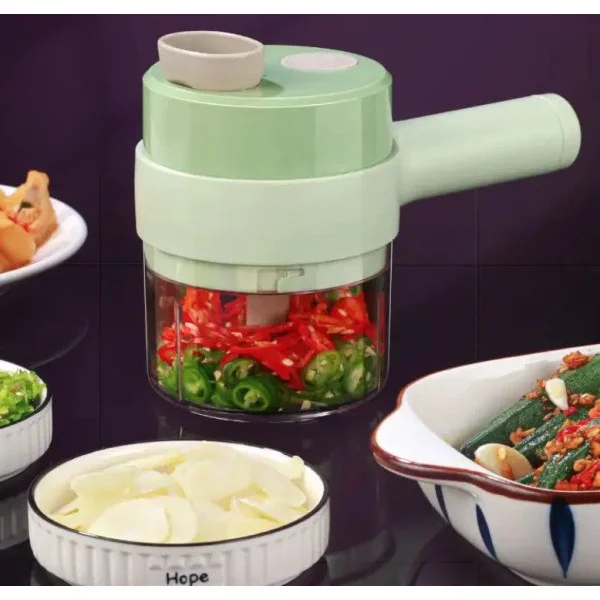 Портативная овощерезка измельчитель 4в1 Food Chopper для фруктов и овощей