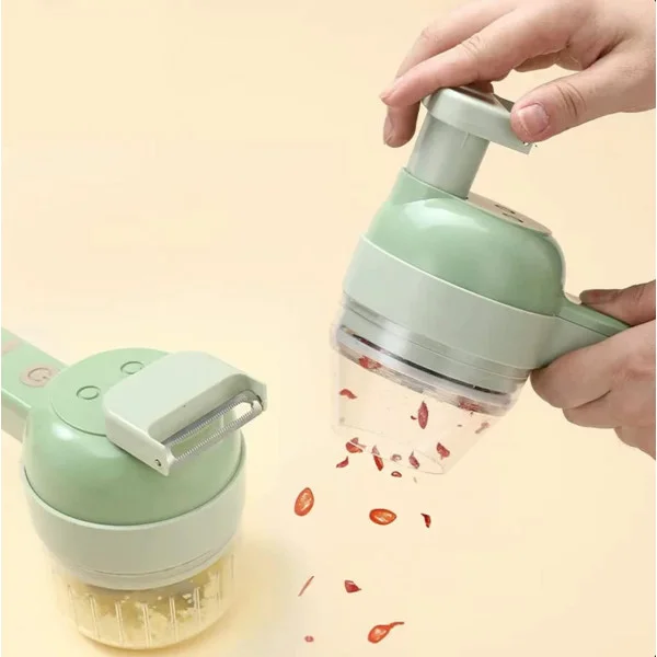 Портативная овощерезка измельчитель 4в1 Food Chopper для фруктов и овощей