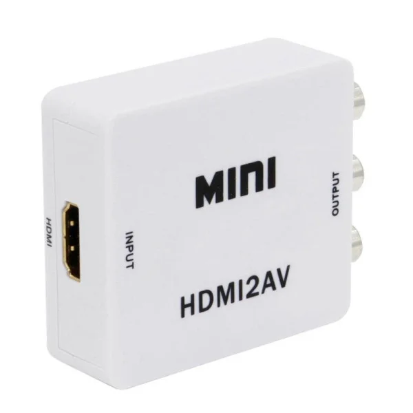 Конвертер HDV-610 AV-001 Адаптер видеоконвертер с HDMI на RCA, белый