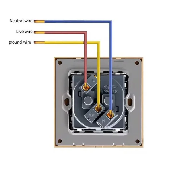 Розетка SIXWGH с заземлением и 2 USB-портами WH034W