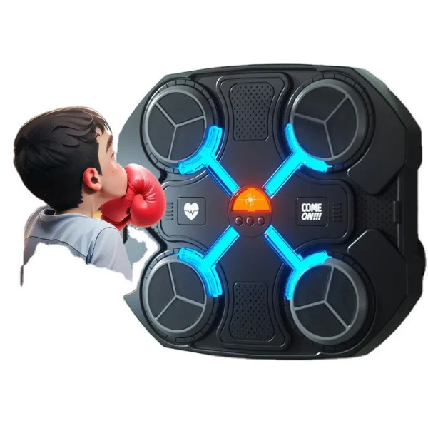Музыкальный боксерский тренажер с Bluetooth RGB подсветка 32×27 см черный