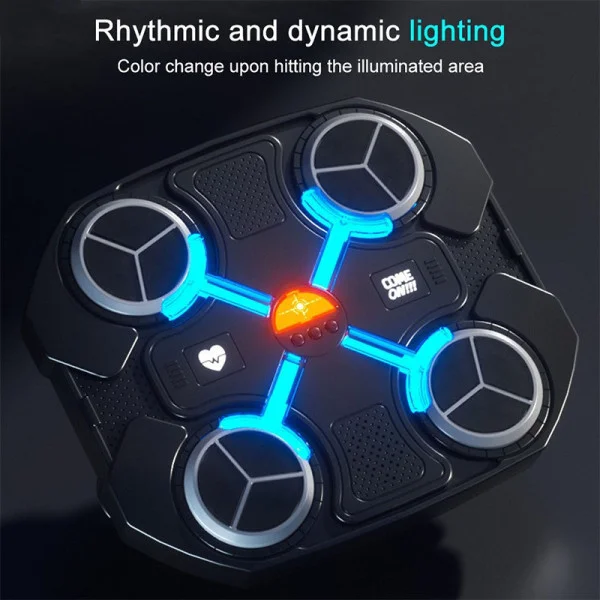 Музыкальный боксерский тренажер с Bluetooth RGB подсветка 32×27 см черный