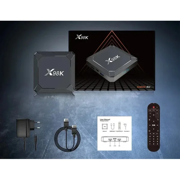 ТВ приставка X98K Smart Android 13 с поддержкой 4K HDR10+ Wi-Fi Bluetooth