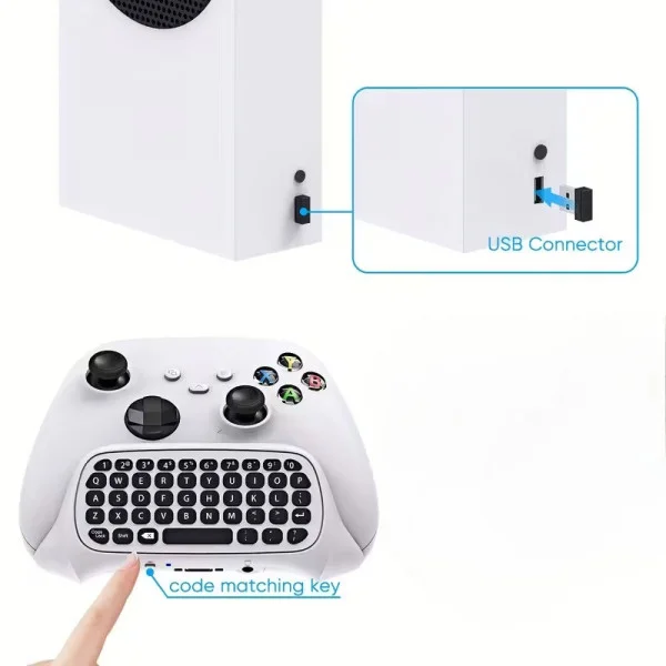 Клавиатура для контроллера PS5 DualSense Bluetooth chatpad с аудио разъемом и динамиком