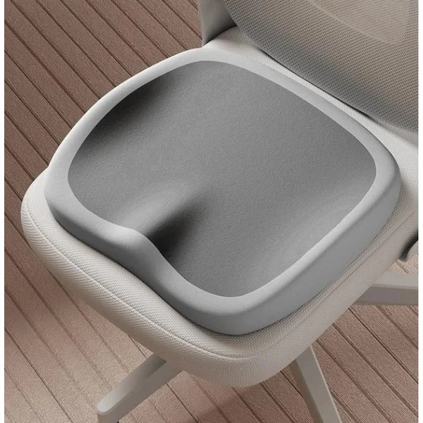 Анатомическая подушка сиденье авто офис memory foam для спины и копчика противоскользящая поддержка